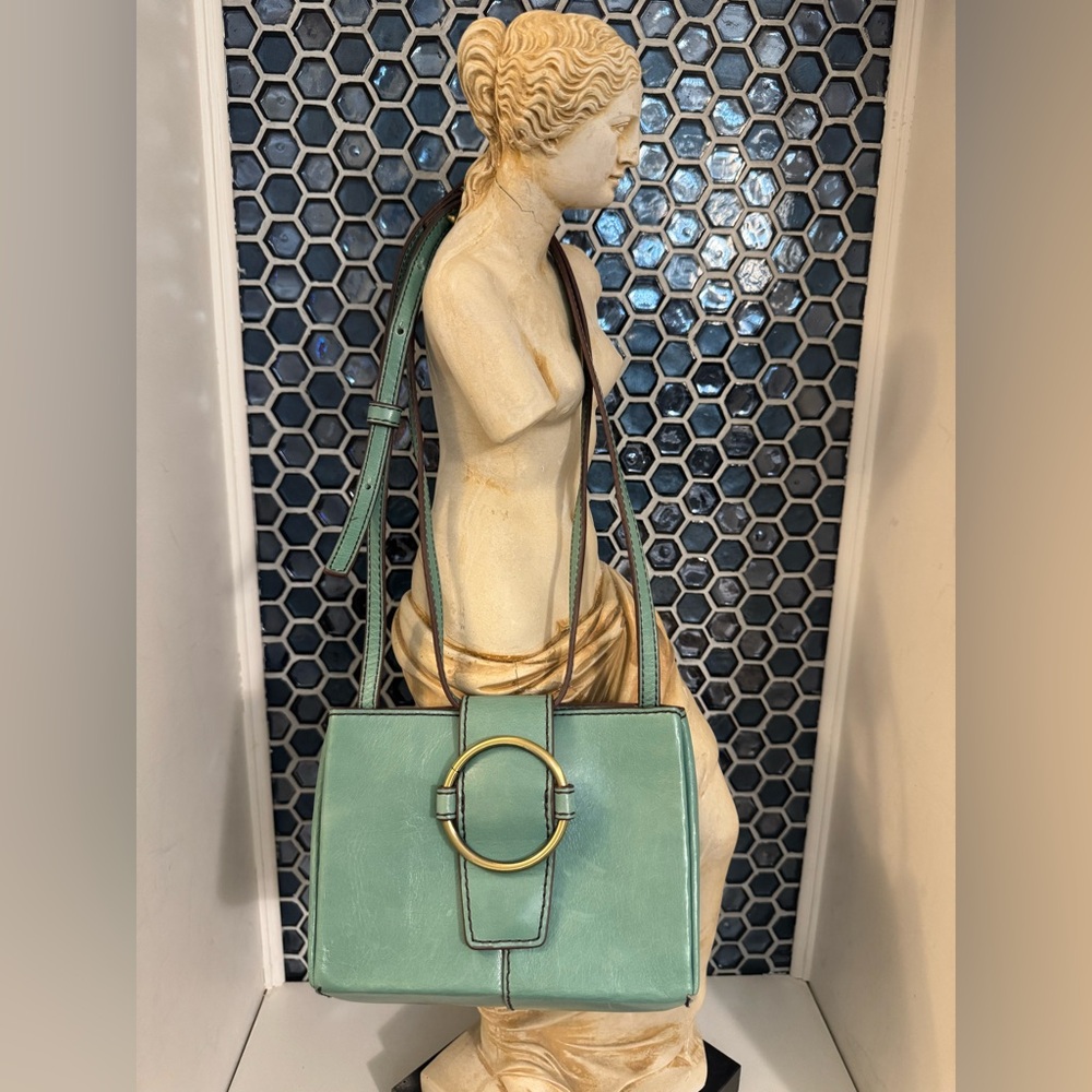HOBO Elan Crossbody Bag in Seafoam Leather